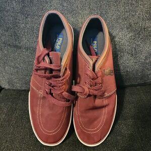 Polo Ralph Lauren Mens Faxon Low Lace Up Shoes Size 10D Preppy Sneakers